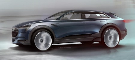 Teaser de l'Audi e-tron Quattro