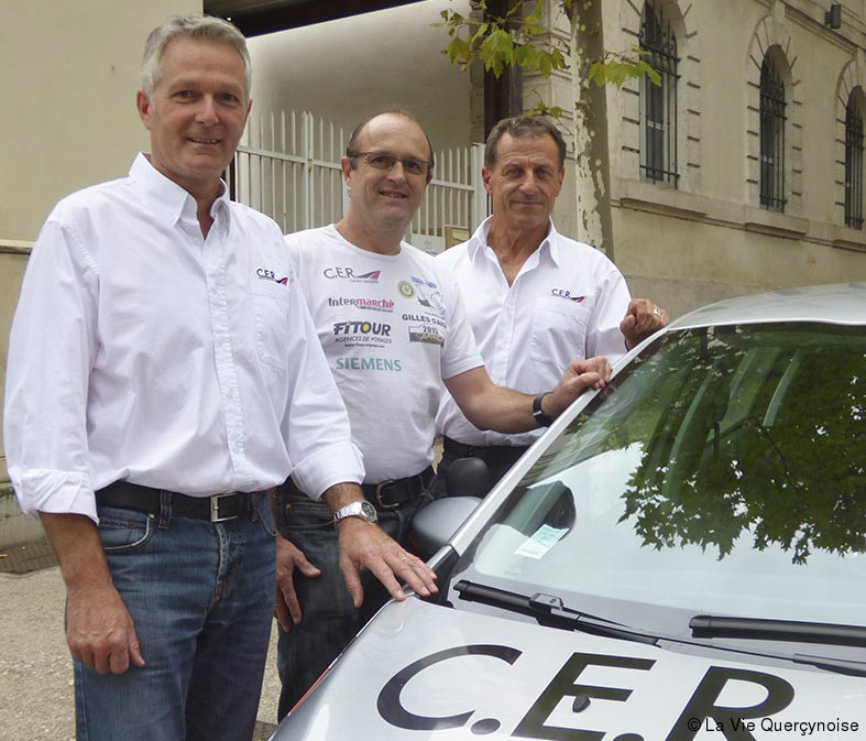 Patrick Crespo, Gilles Gard et Jean-Luc Gonard.