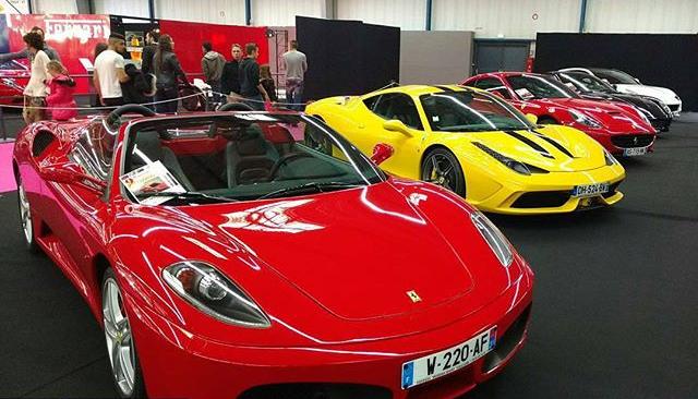 Exposition de Ferrari au Salon auto de Toulouse