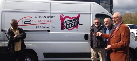 Citroën Rodez 3 ans de partenariat avec les Restos du Cœur