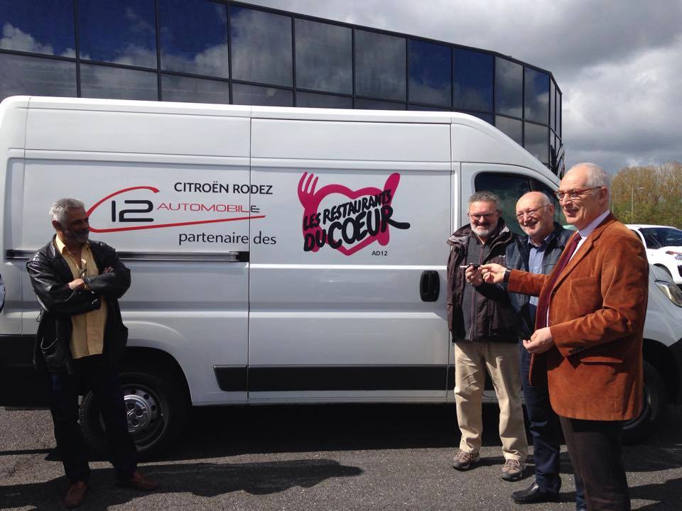 Citroën Rodez 3 ans de partenariat avec les Restos du Cœur