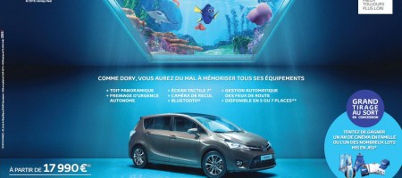 Toyota Verso Design avec Le Monde de Dory