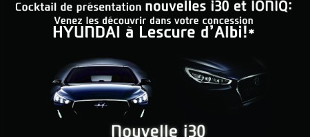 Présentation Hyundai i30 et Hyundai Ioniq à Albi
