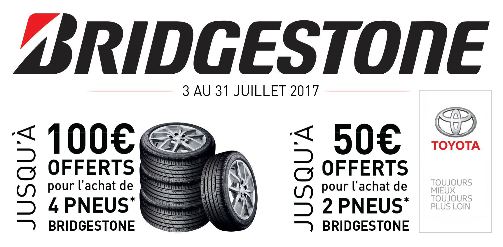Offre pneu Bridgestone Toyota Albi